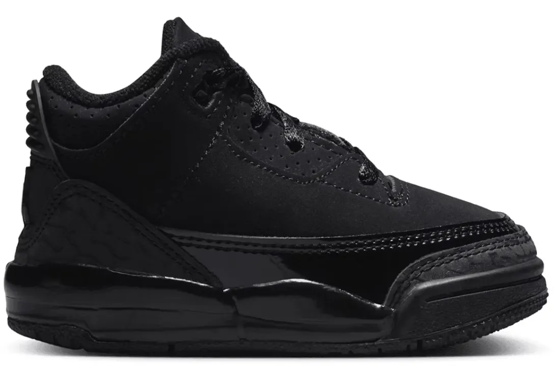 Non-slip Fit Soft   leather Jordan 3 Retro Black Cat (2025) (TD)