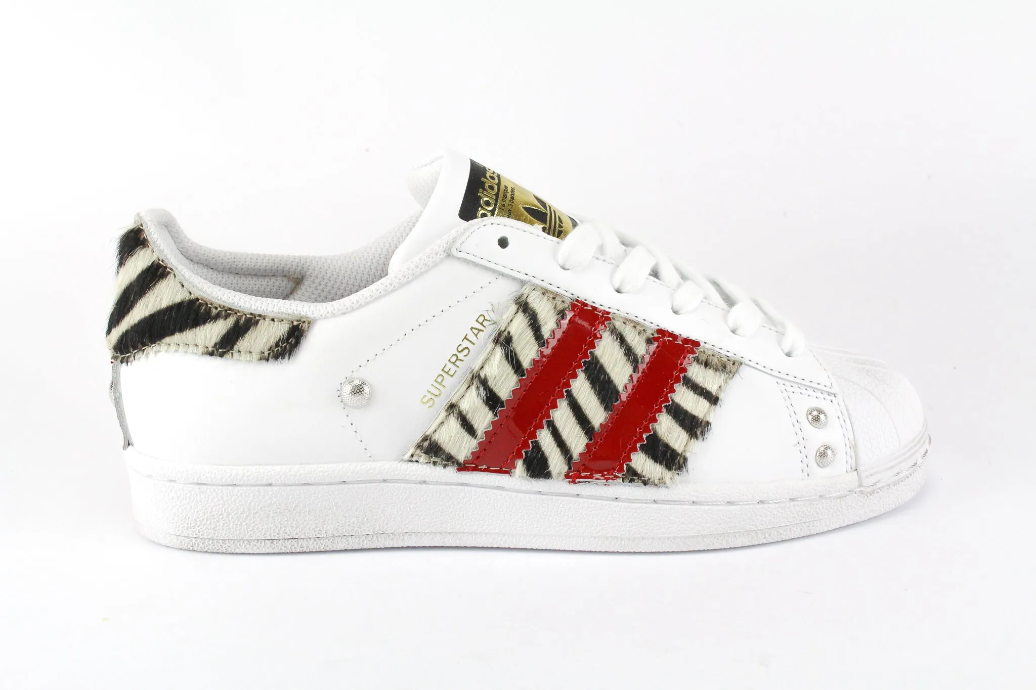 Autumn Style Easy Choice Adidas Superstar Zebrate & Vernice Rossa