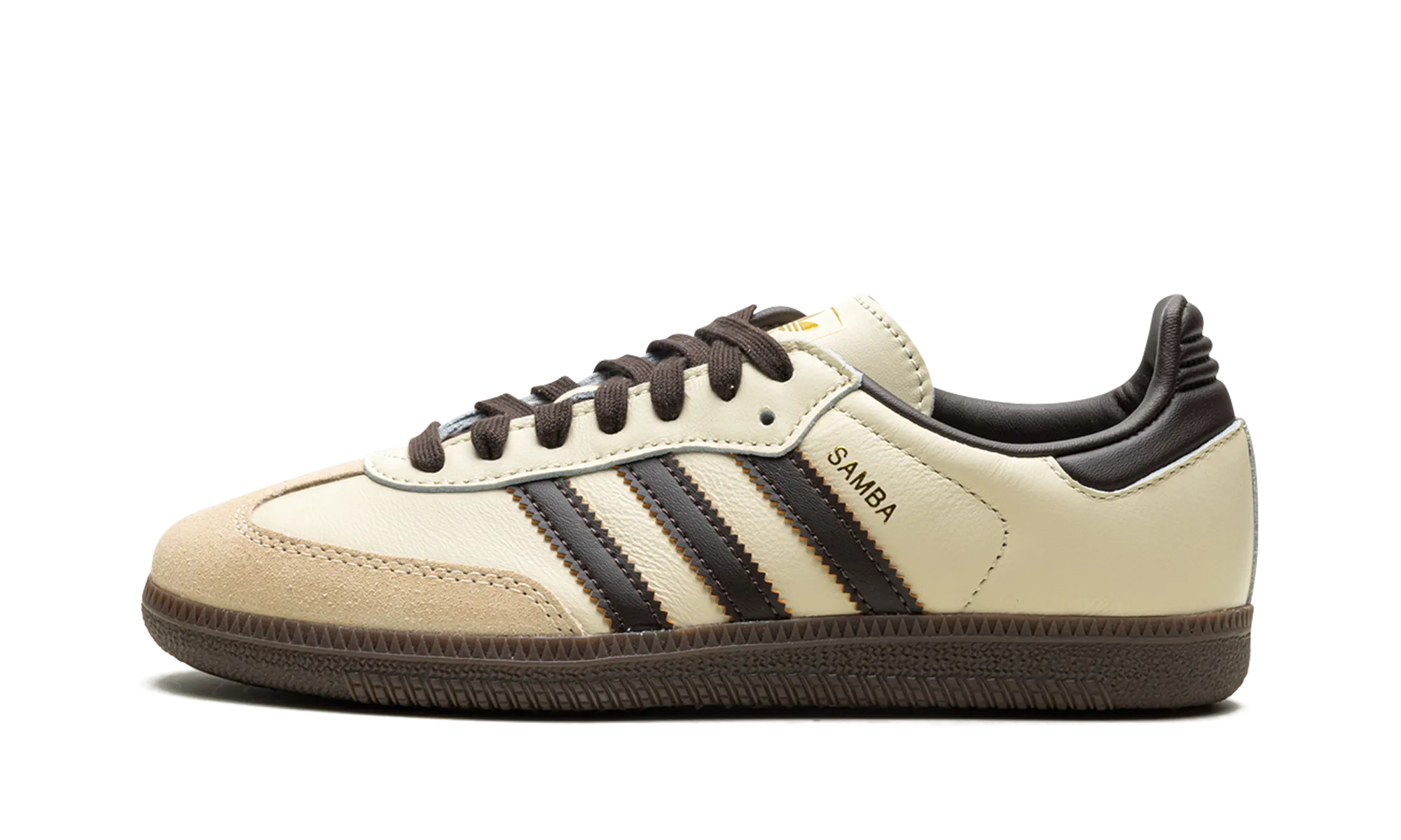 Cat Stroll durable soles Samba OG "Cream White / Dark Brown"