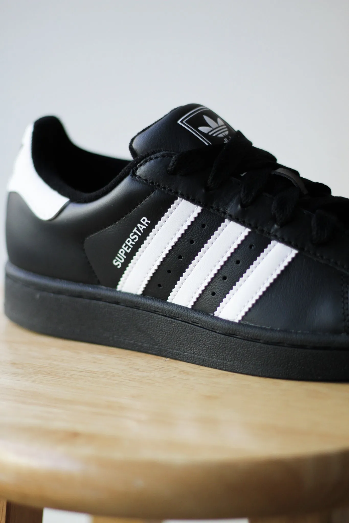 ADIDAS SUPERSTAR II "CORE BLACK/CLOUD WHITE/CORE BLACK" Balance-Tech Durable Construction Stable construction