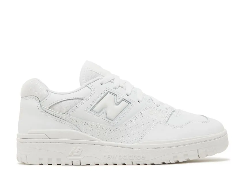 New Balance 550 Triple White Easy Entry Weekend Trips