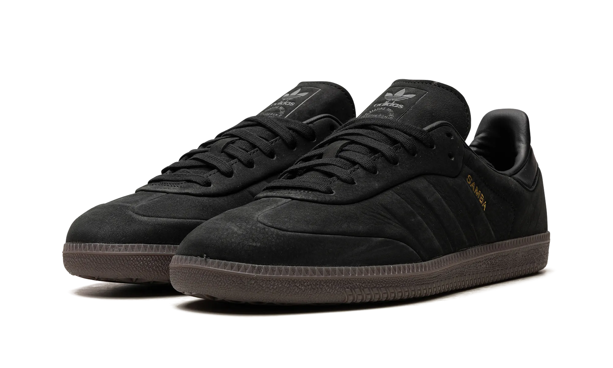 Adidas Samba "Core Black Gum" Flexible form Wood Hike