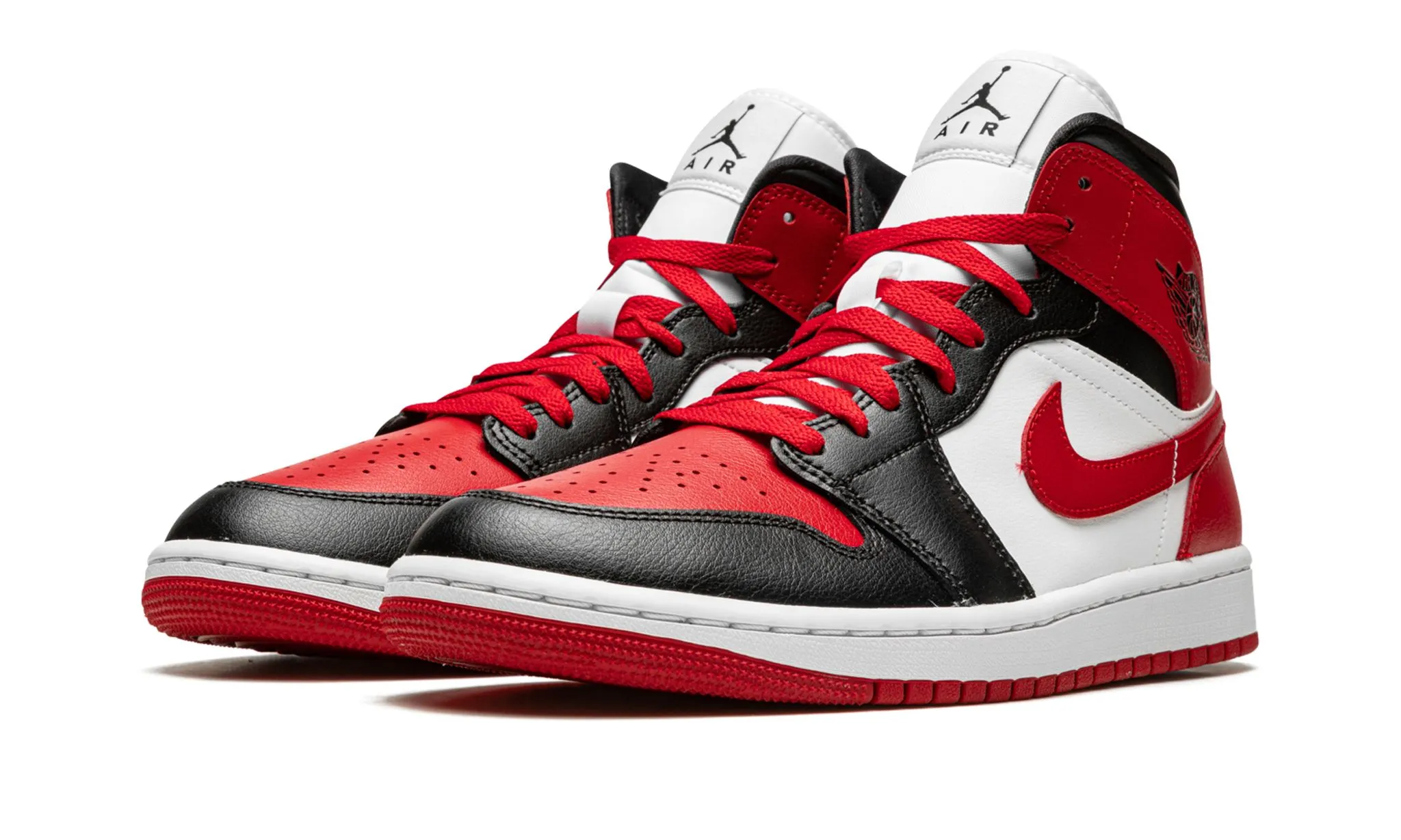 Cushion Sole FlexibleOutsole Wmns Air Jordan 1 Mid 'Alternate Bred Toe'
