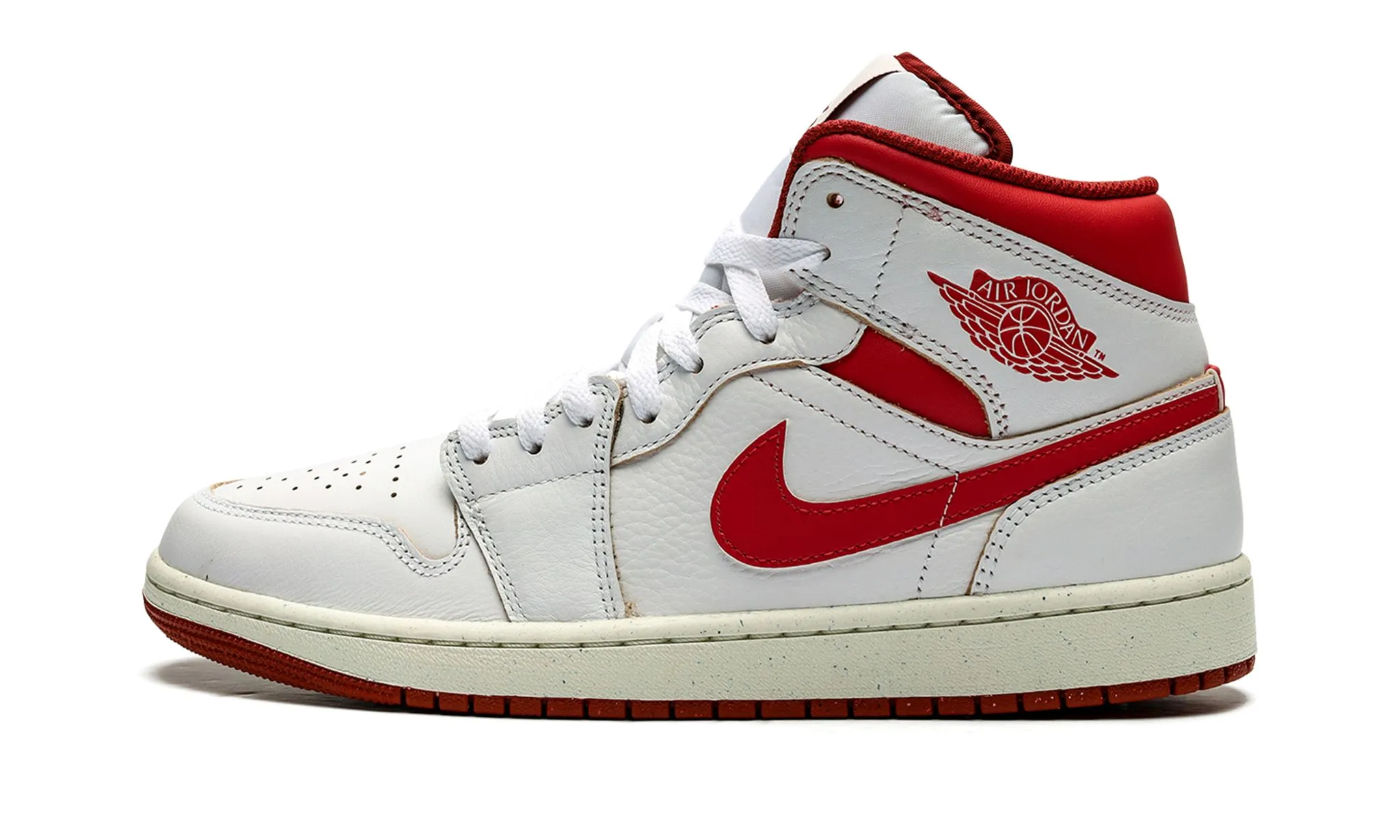 Knit Fresh Air Jordan 1 Mid SE 'White Dune Red'