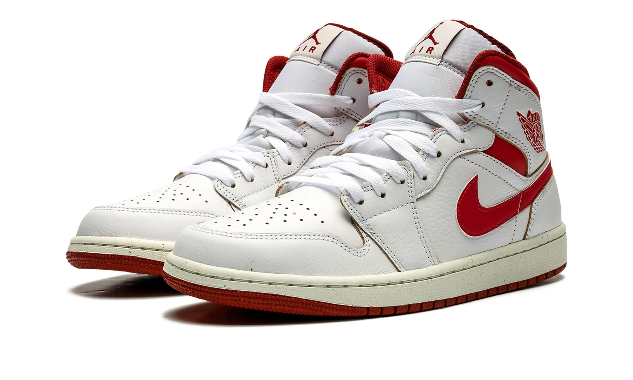 Core Comfort Slip   On Air Jordan 1 Mid SE 'White Dune Red'