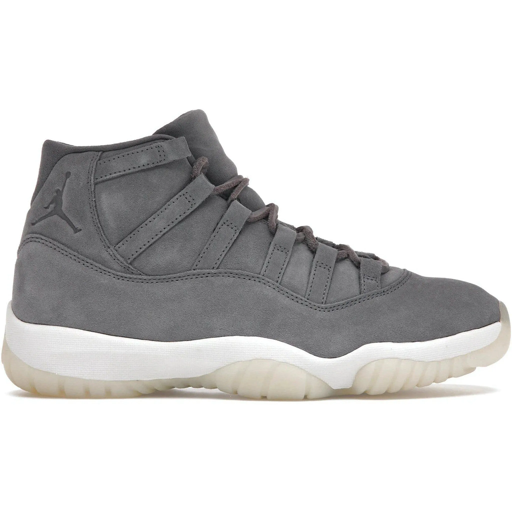 Jordan 11 Retro Pinnacle Grey Suede Simple Touch