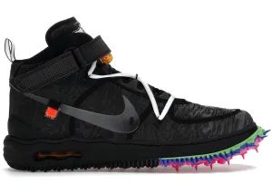 Nike Air Force 1 Mid Off-White Black Rock Hike Derby Style