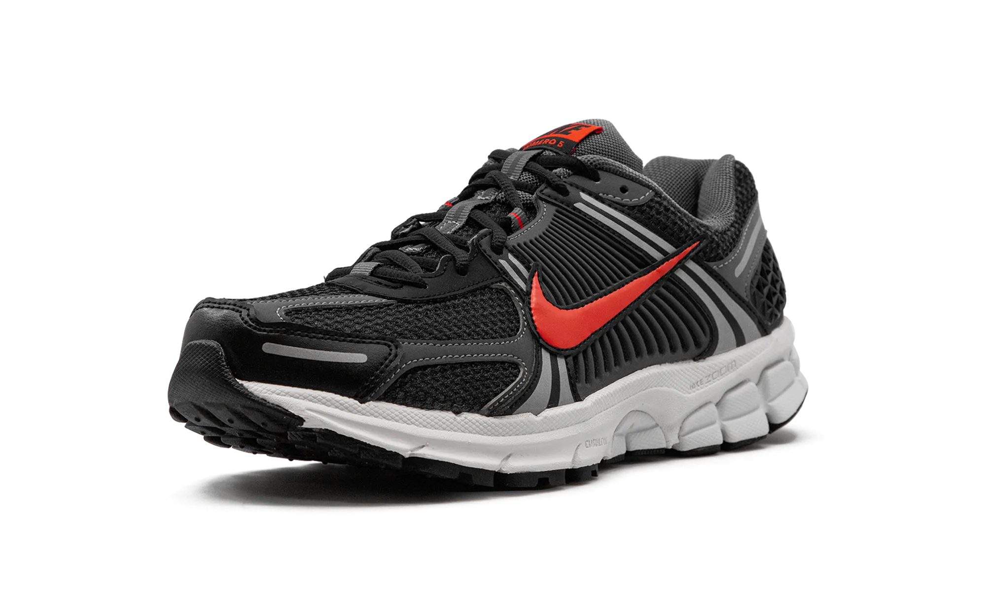 Pilates shoes mountain running shoe landscape Air Zoom Vomero 5 "Black Picante Red"