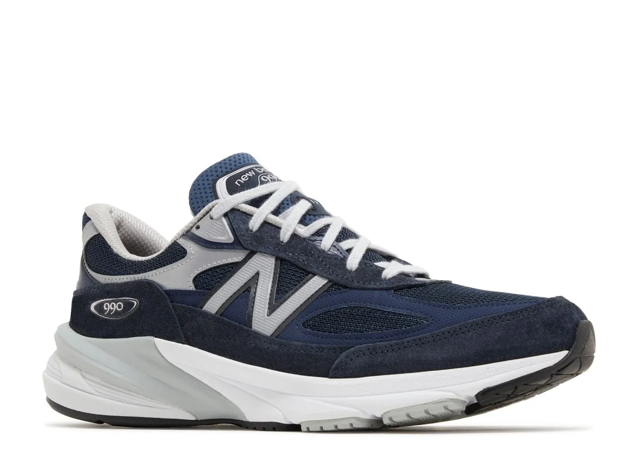 New Balance 990v6 MiUSA Navy White subtle style Durable