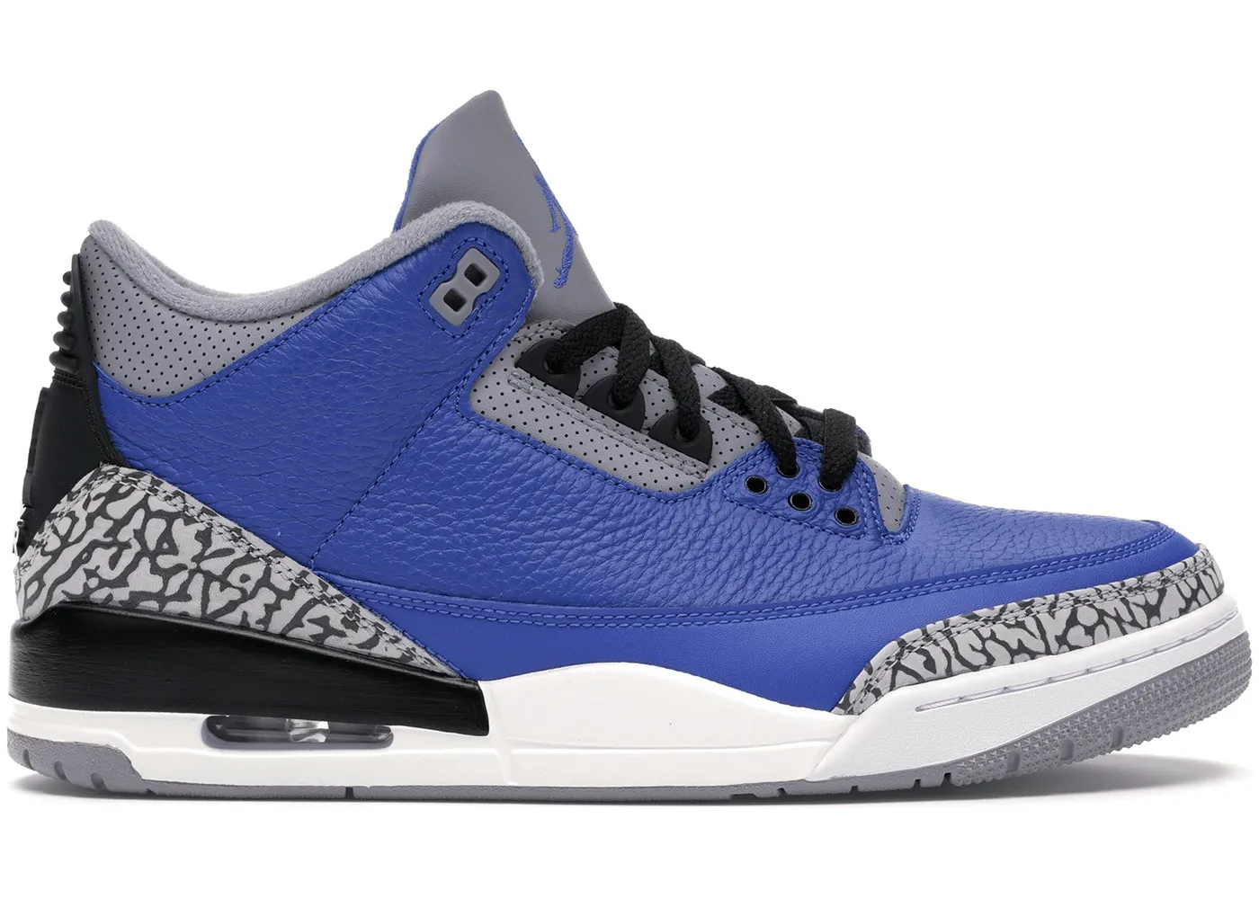 Jordan 3 Retro Varsity Royal Cement Jump Hike Anti Slip Feature