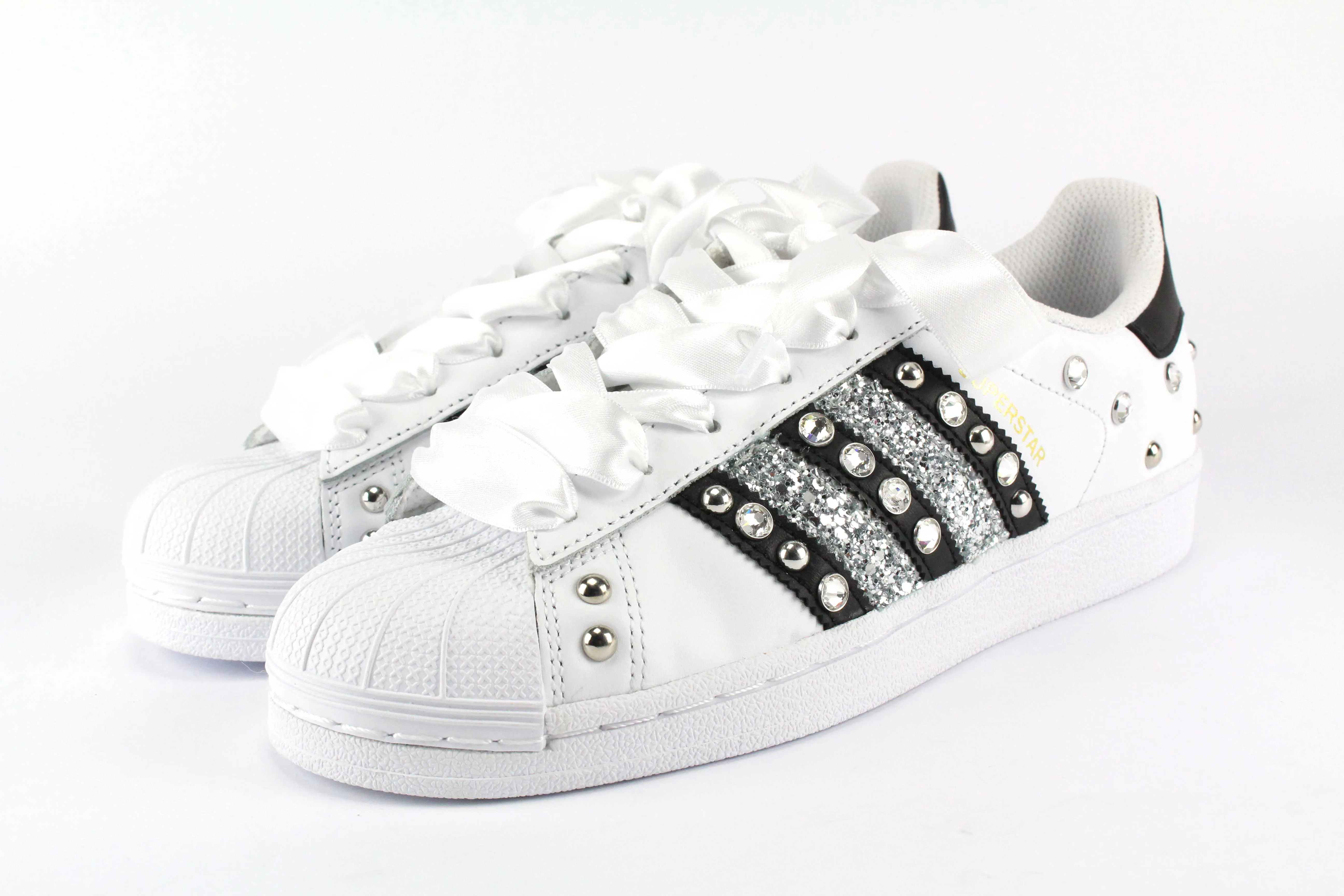 Adidas Superstar  Strass Glitter & Lacci Raso Adaptive Fit slim fit