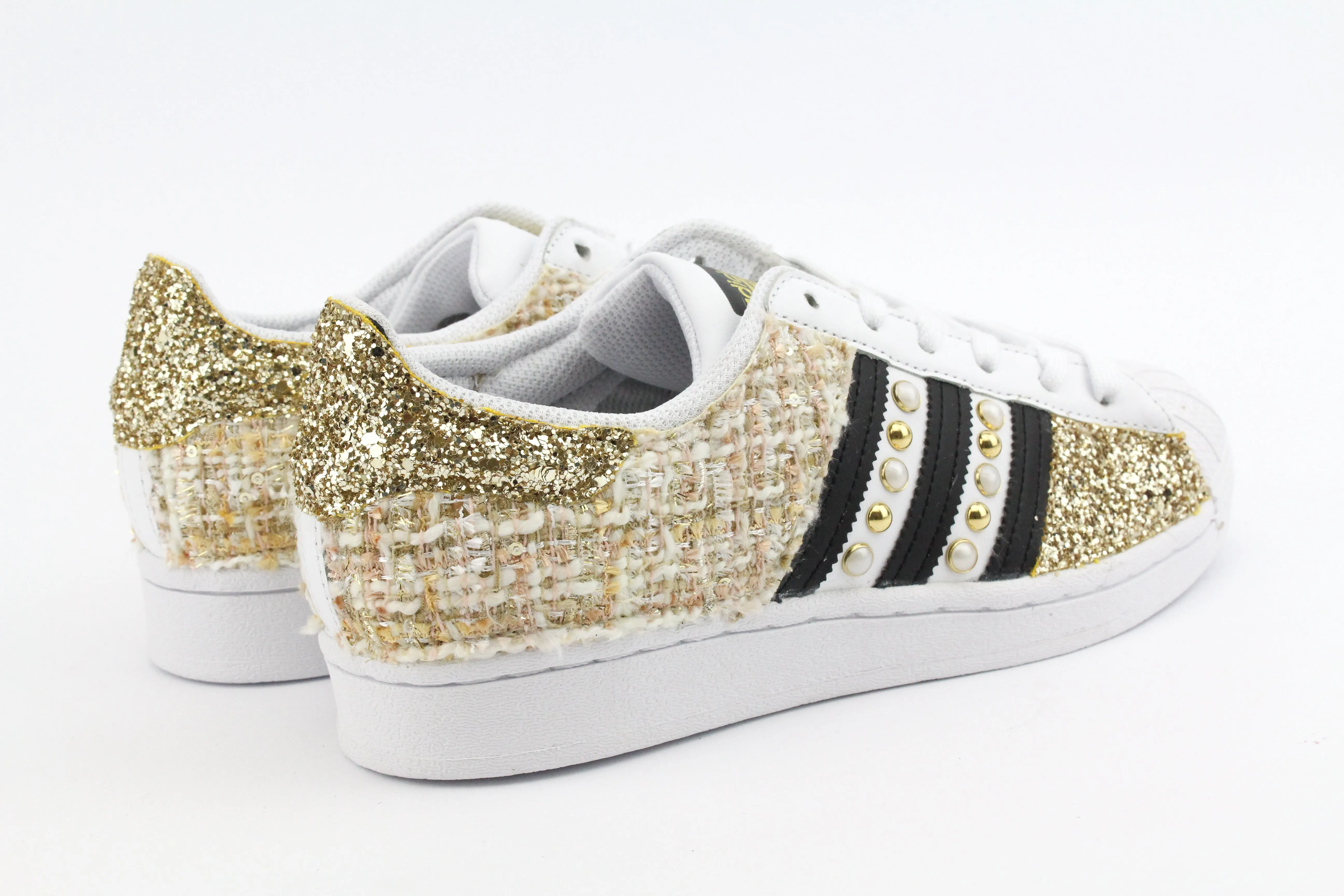 Adidas Superstar Gold Boucl?? Glitter & Borchie Comfort Memory Foam Move Around