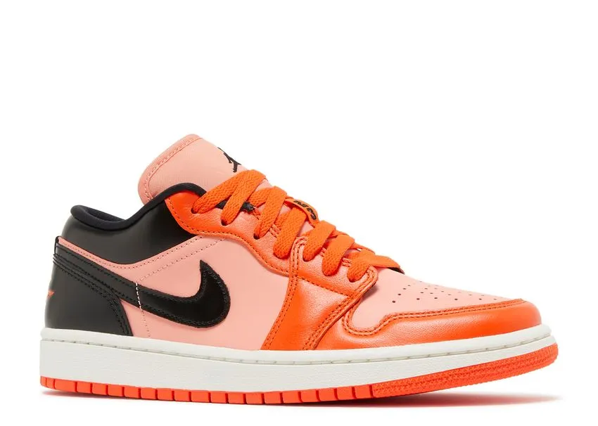 Air Jordan 1 Low Orange Black Comfortable fit Heel Design