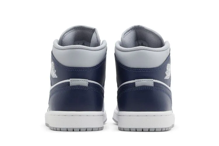 Driving Comfort Heat Day Air Jordan 1 Mid 'Wolf Grey Midnight Navy'
