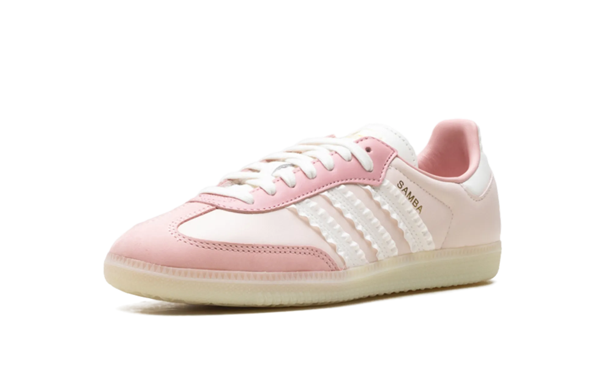 Samba WMNS "Ruffle Stripes - Wonder Mauve" Wood Jog Stable Grip
