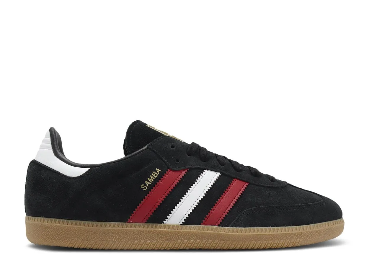 High Step Fog Jog Adidas Samba OG Core Black Better Scarlet