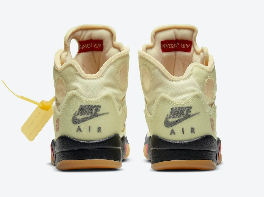 Relax Movement Non slip grip Jordan 5 Retro OFF-WHITE Sail