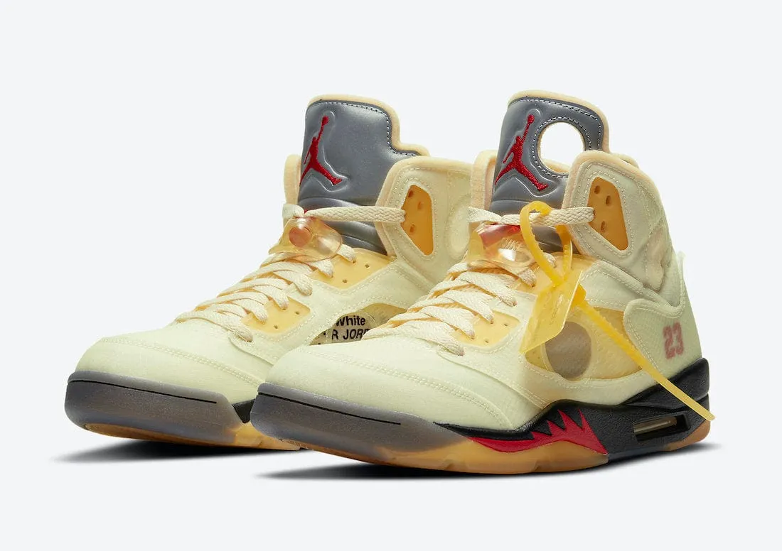 Natural Movement Jordan 5 Retro OFF-WHITE Sail