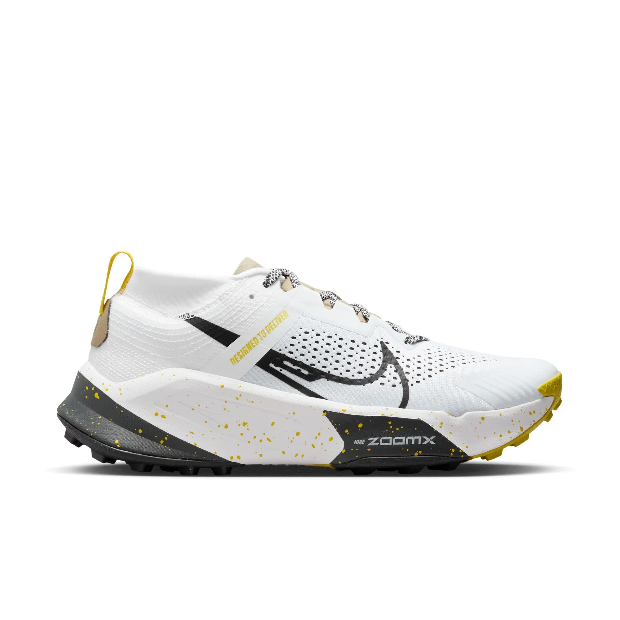 cycling running shoes Cold - weather running MEN'S ZEGAMA TRAIL - D - 100 WHITE/BLACK