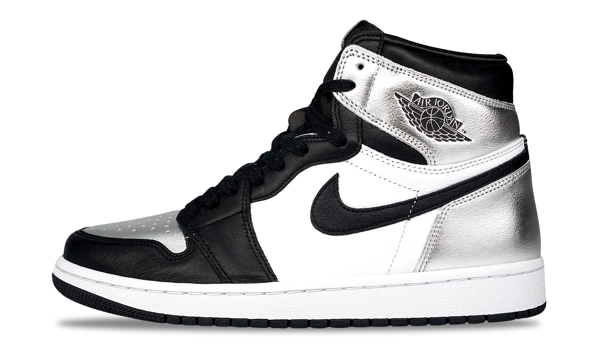 Lightweight Feel Nike Jordan 1 Retro High OG Silver Toe 2021 (CD0461-001) Women's Size 6-12