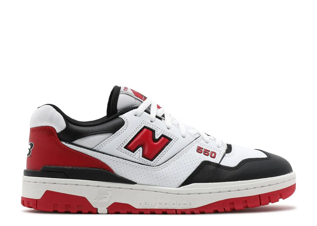 Long Day City Friendly New Balance 550 White Red Black
