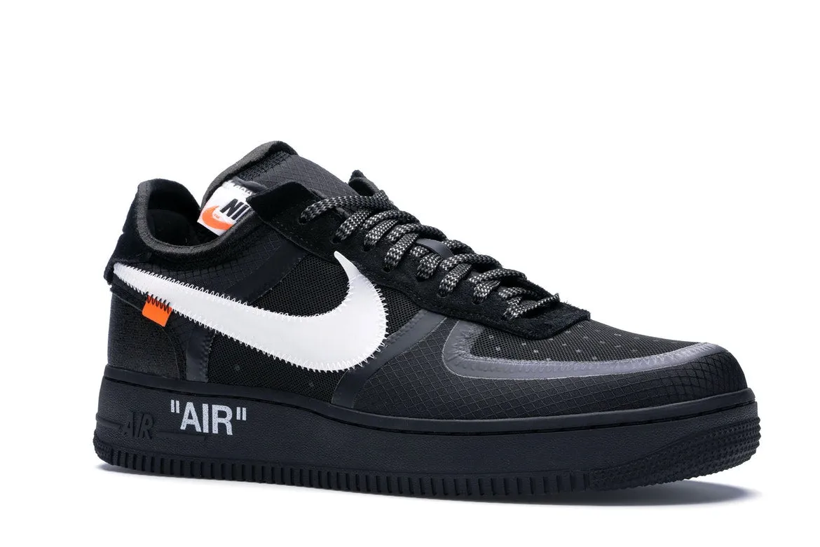 Nike Air Force 1 Low Off-White Black White Step Fresh SyntheticMaterial