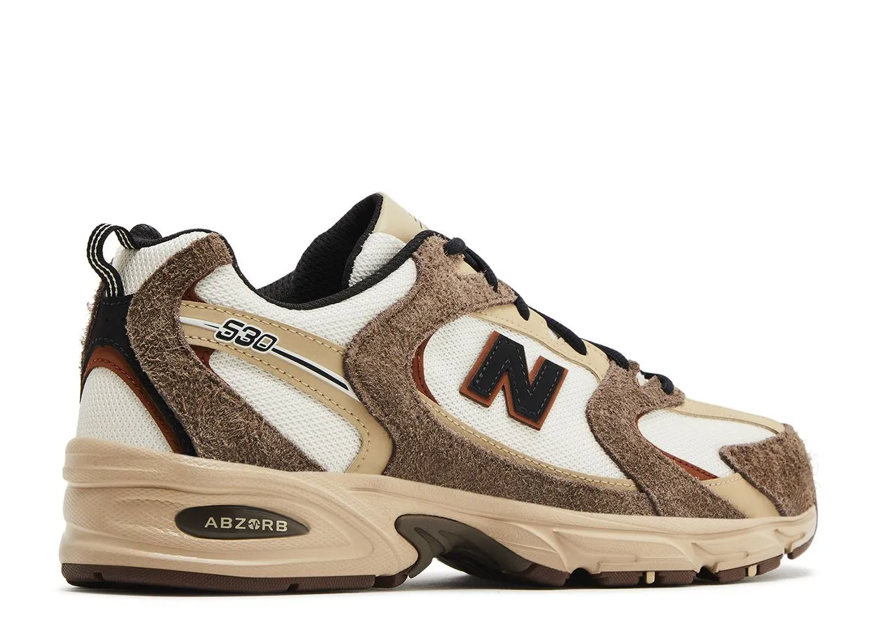 New Balance 530 Brown Tan Smooth Steps