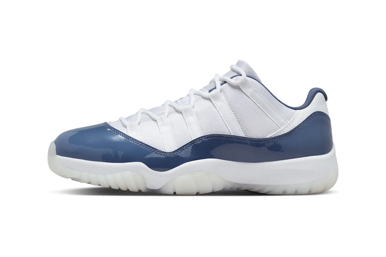 Jordan 11 Retro Low "Diffused Blue" Slip   Resistant Sole Foot Cushion