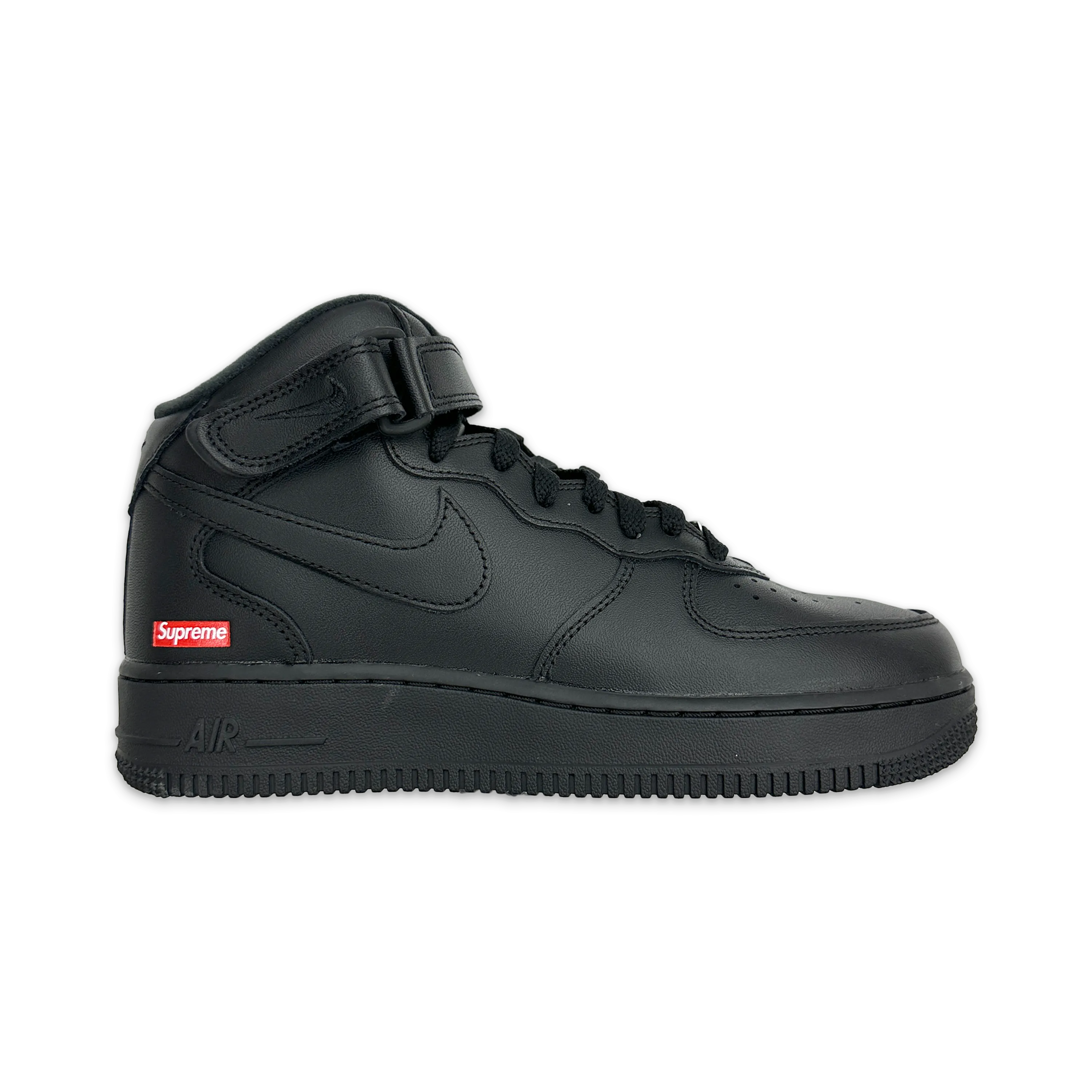 Cushioned Comfort Comfy Outing Supreme Air Force 1 Mid ??Black"