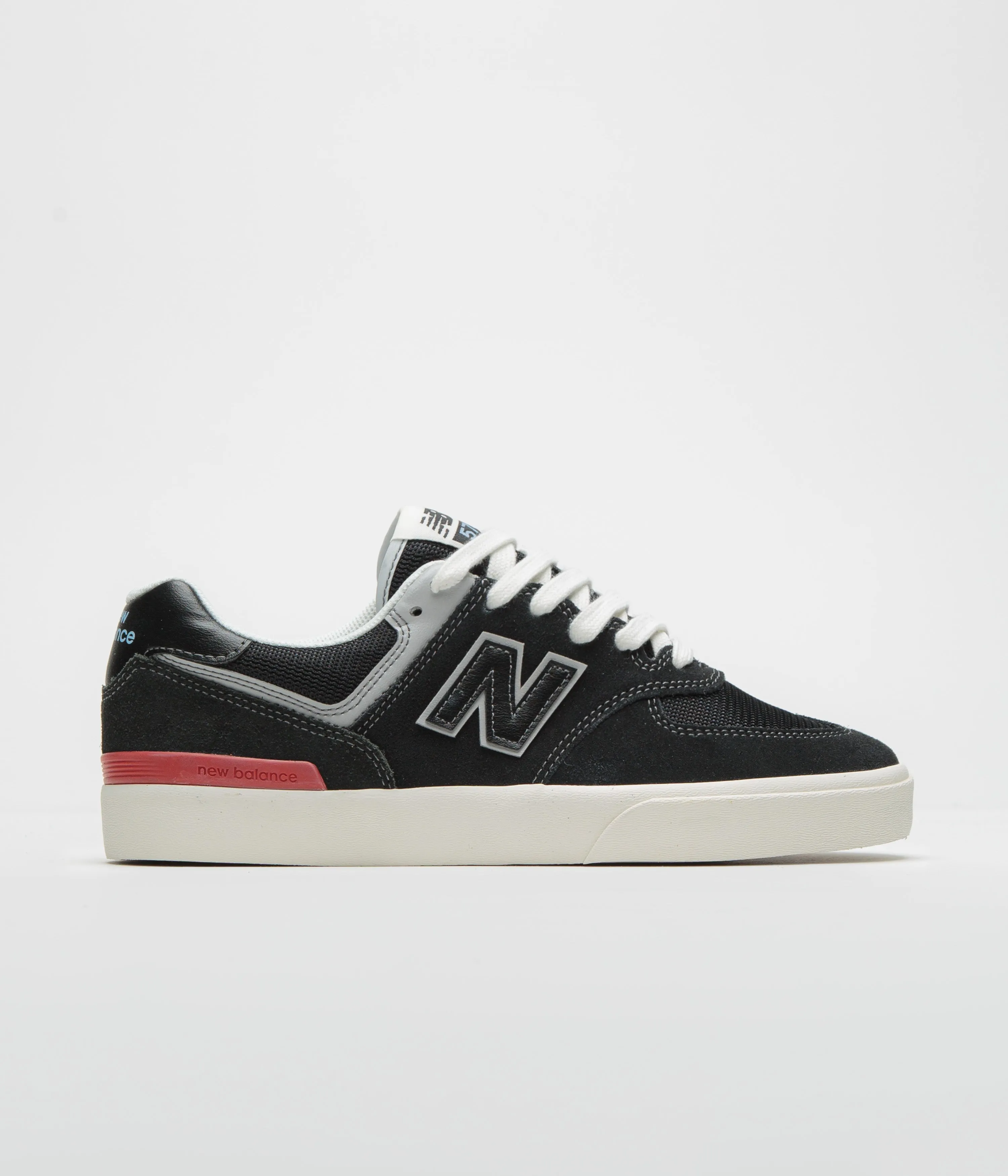 Icon Walk New Balance Numeric 574 Shoes - Black / White Color-Core