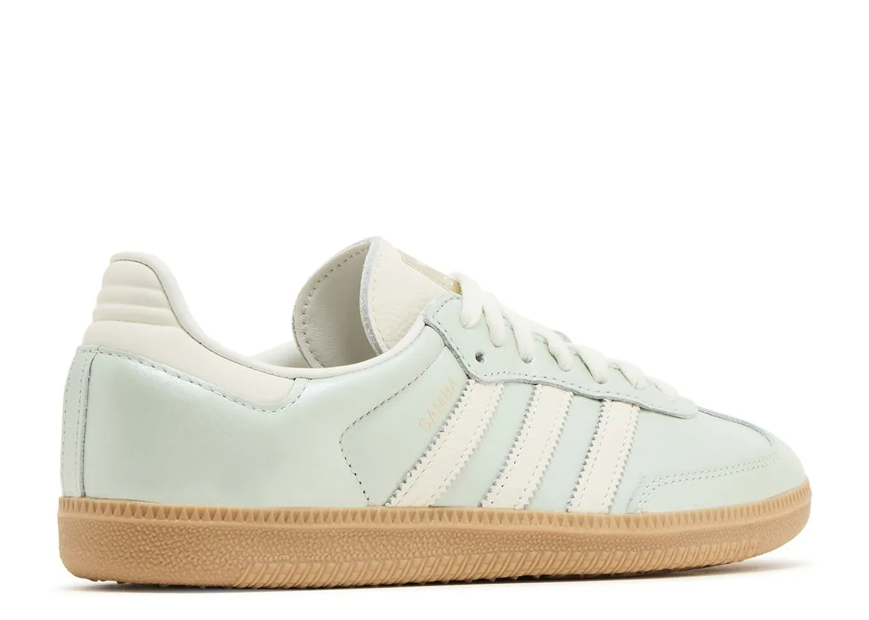 Low key style Fit Feel Adidas Samba OG Linen Green Metallic