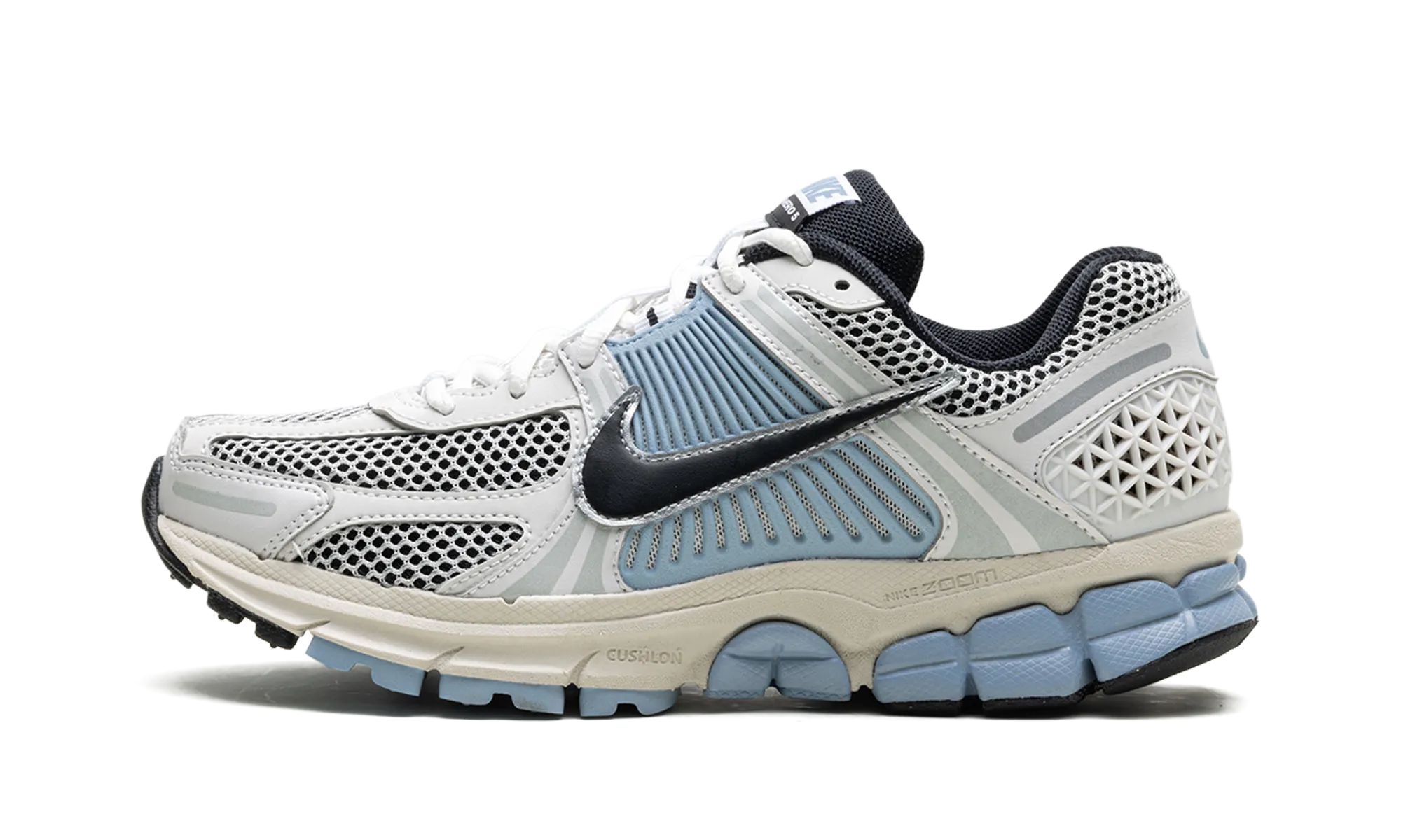 reinforced - seams shoes leather - upper shoes Air Zoom Vomero 5 WMNS "LIGHT ARMORY BLUE"
