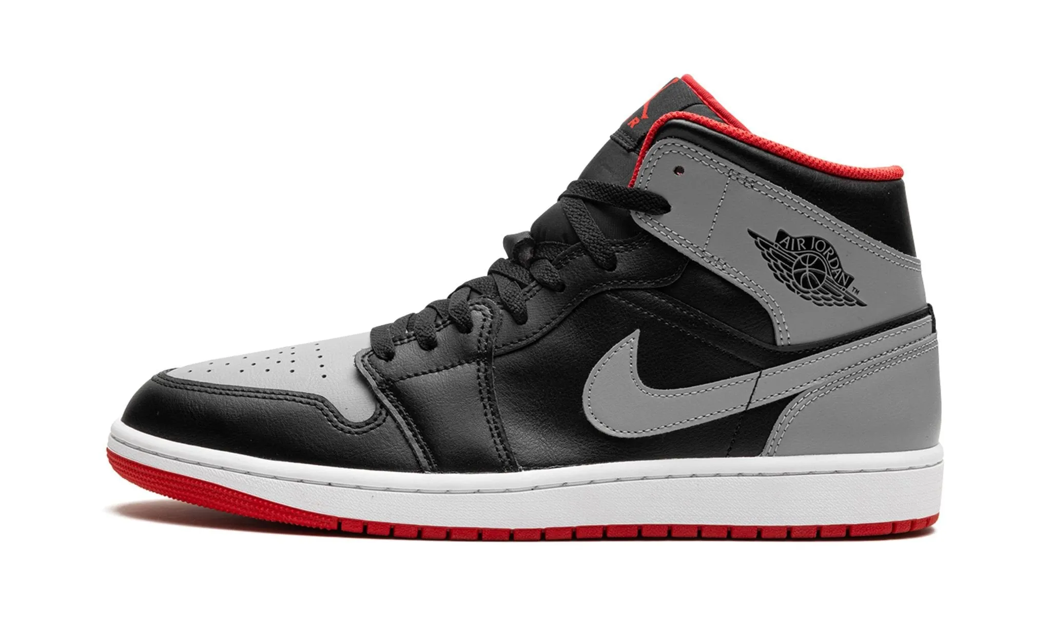 Air Jordan 1 Mid 'Bred Shadow' Slow Step