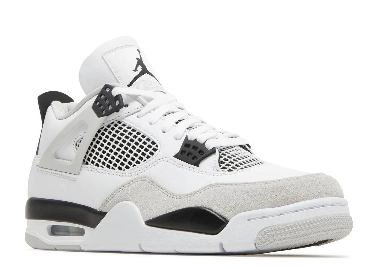 Air Jordan 4 Military Black Comfort Grip Round Toe Design