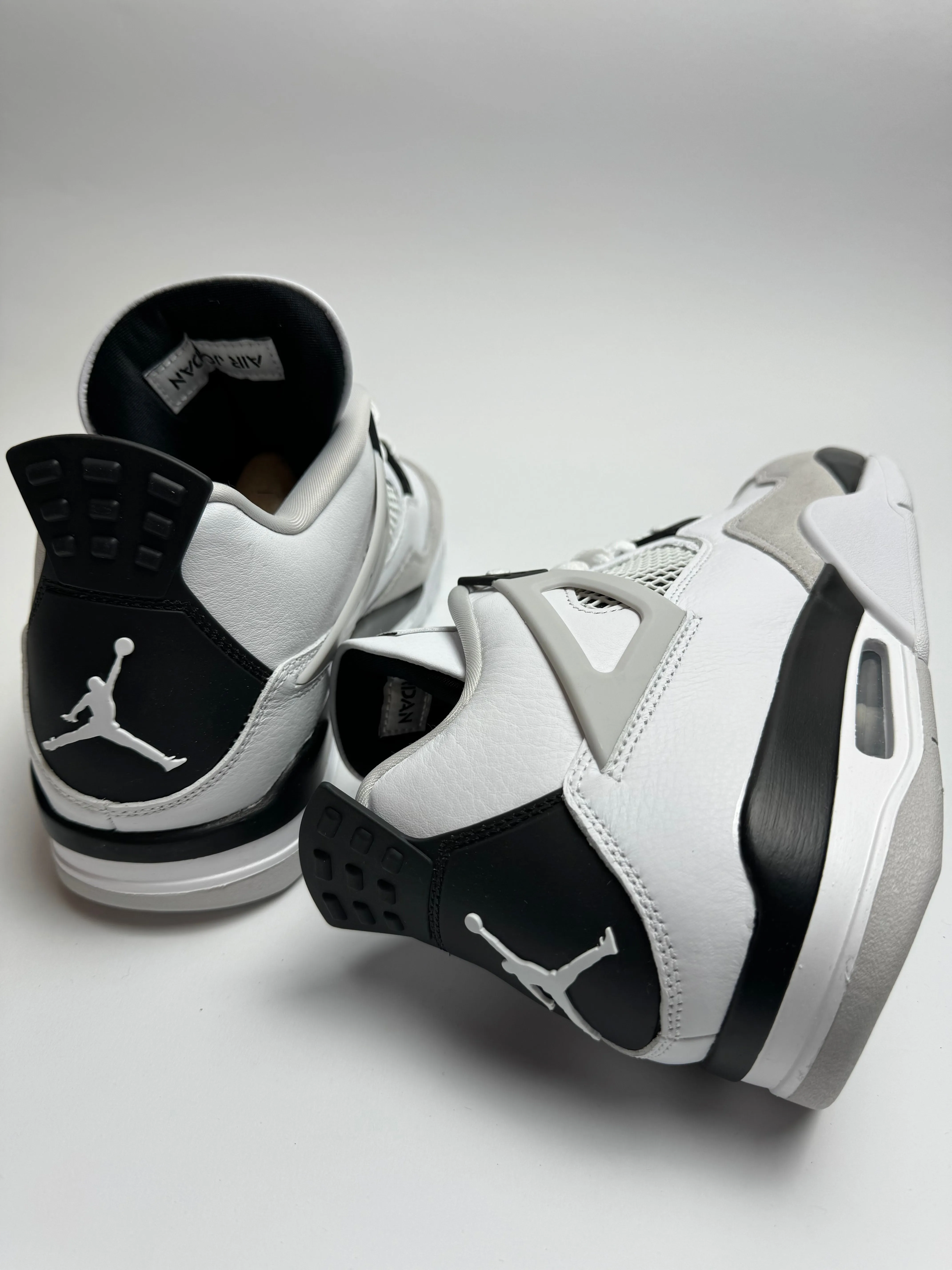Air Jordan 4 "Military Black" SweatWicking Soft White