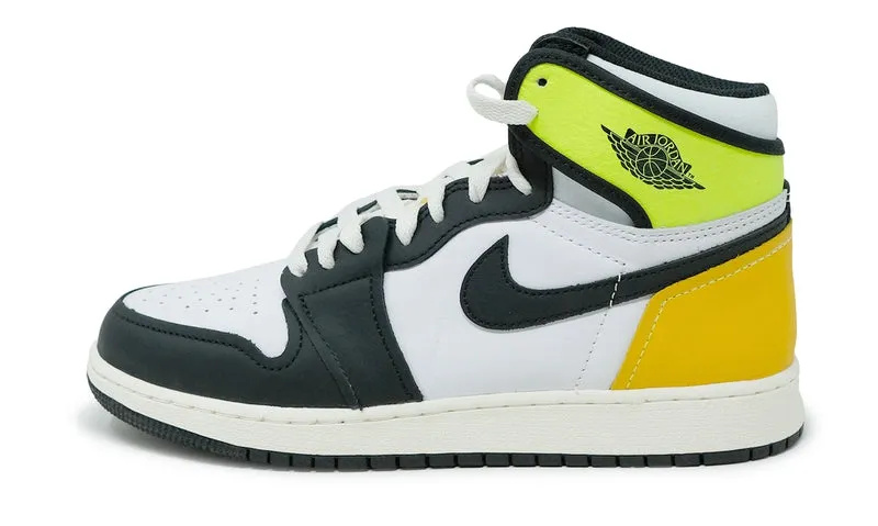 Nike Air Jordan 1 Retro High White Black Volt University Gold 555088-118 Street Pulse Summit Run
