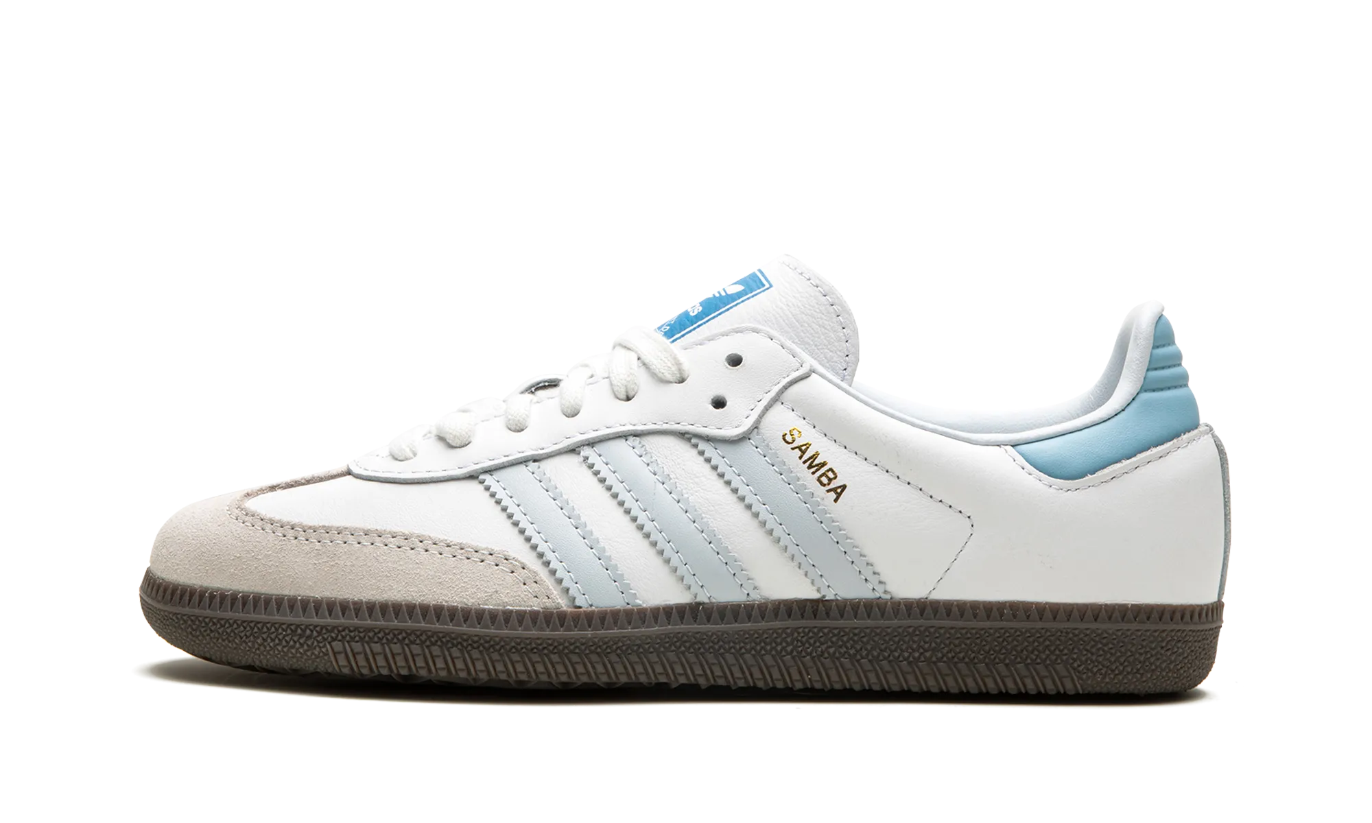 Samba OG "White / Halo Blue" Running Inspired