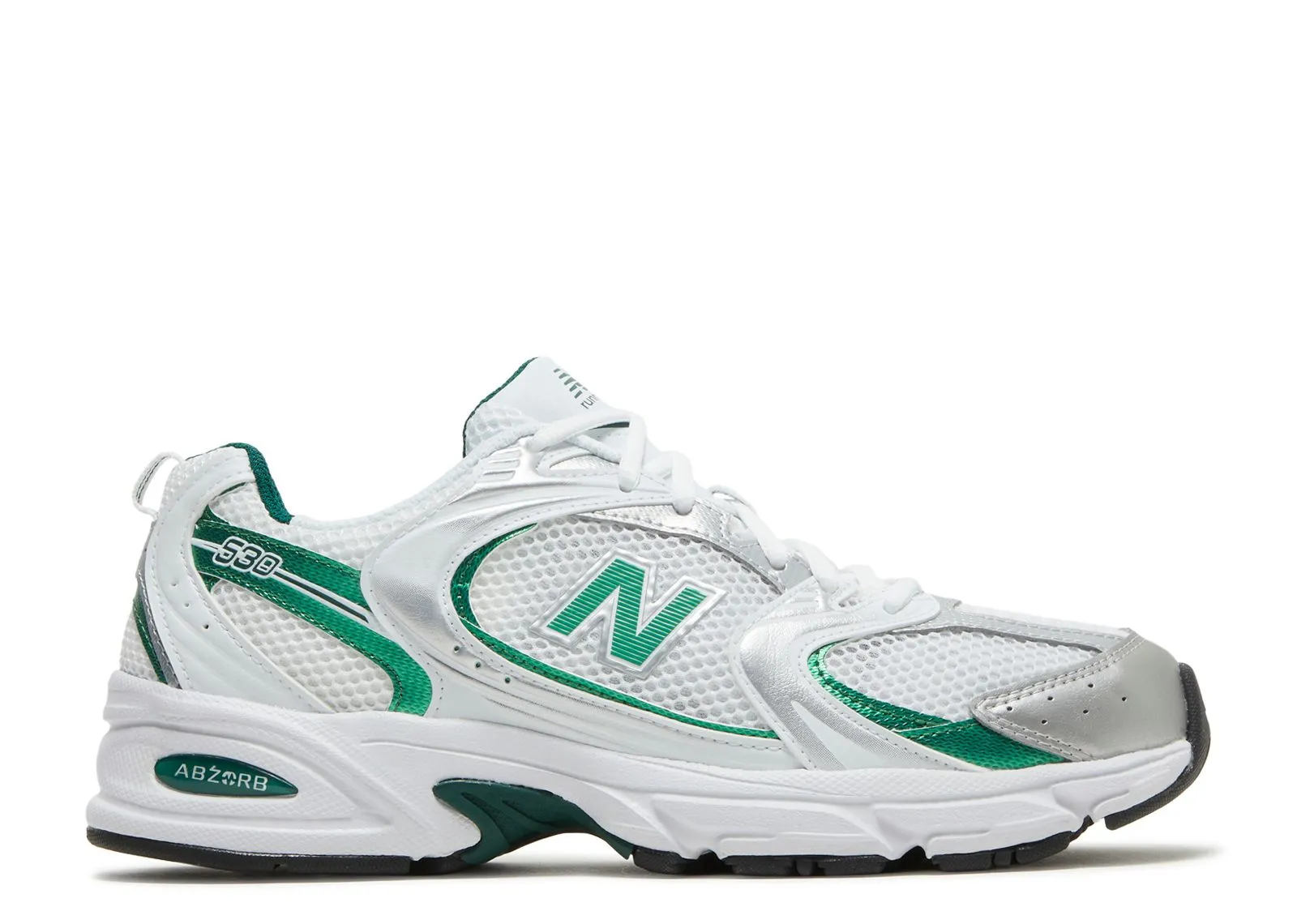 Log Hike New Balance 530 White Nightwatch Green