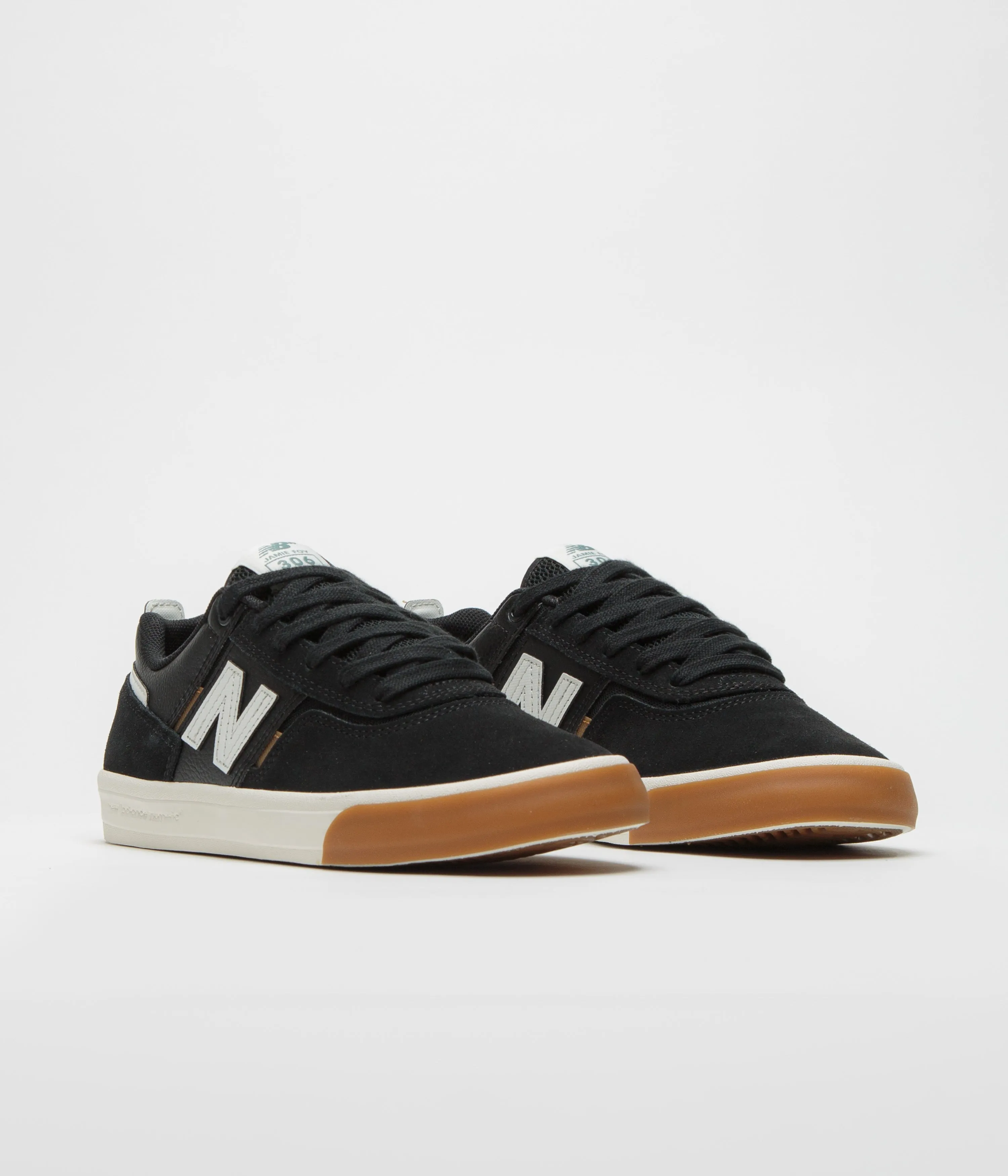 New Balance Numeric 306 Jamie Foy Shoes - Black / White / Black / White Comfortable fit Frost Safe Desert Path