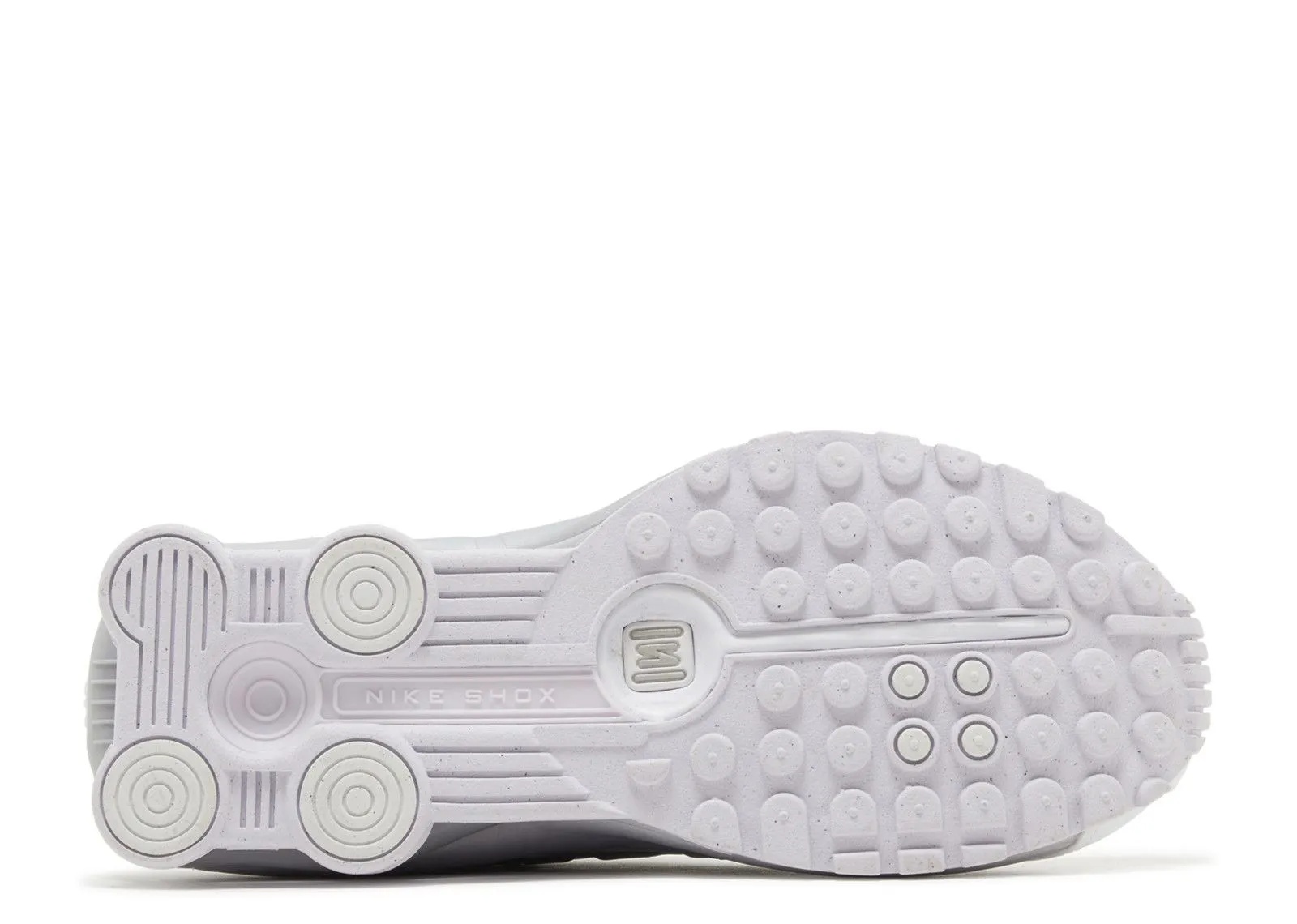 comfortable sneakers Nike Shox R4 White Metallic Platinum Barely Grape