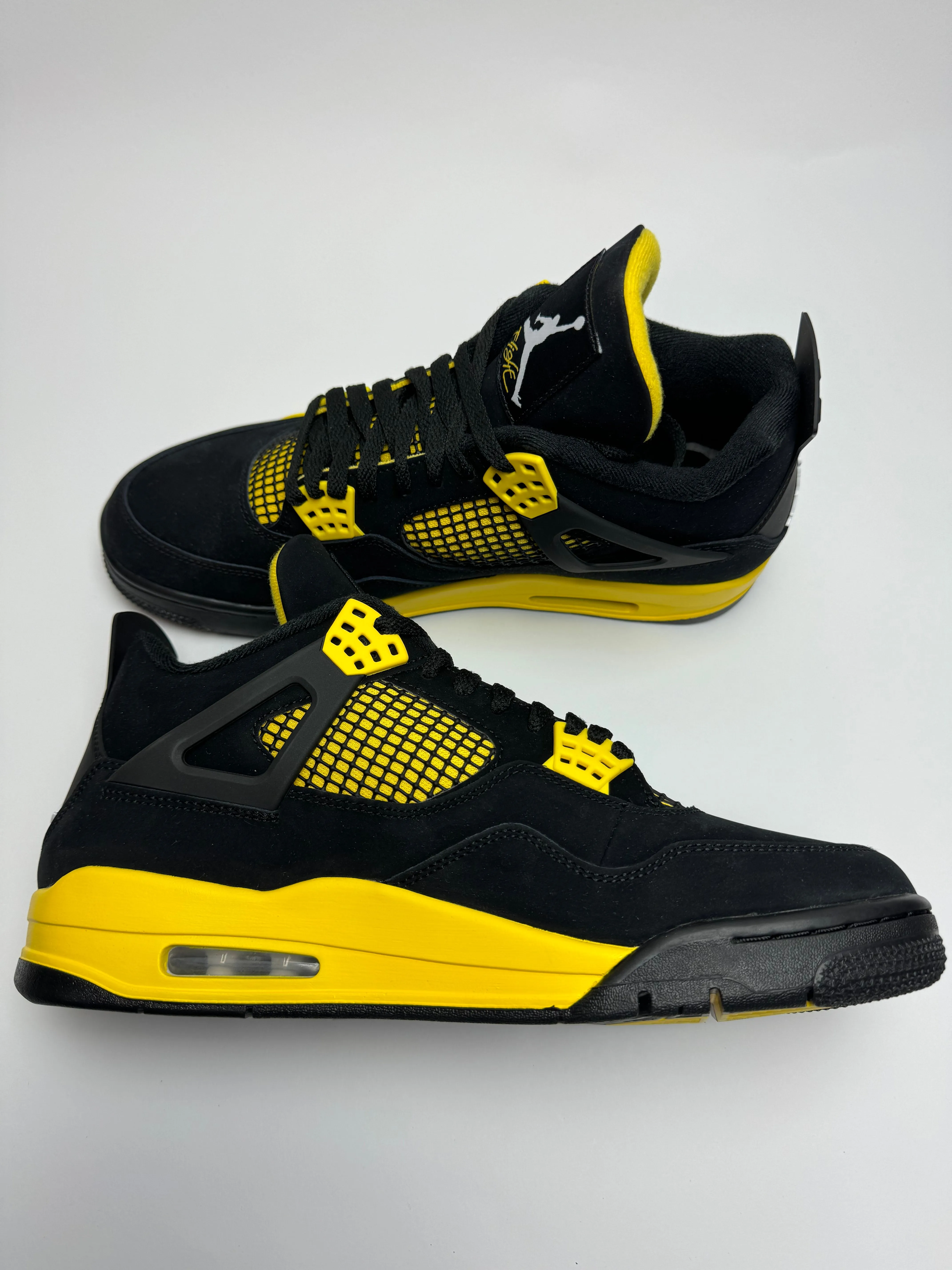 Air Jordan 4 "Thunder" Breathable Outsole Mesh   lined