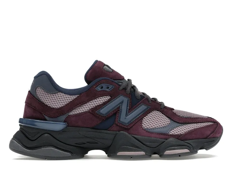New Balance 9060 Plum Brown Ice Wine Leather Upper Foam Base
