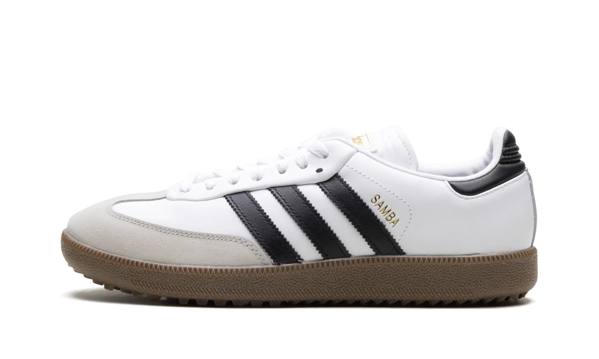 Weekend Casual Samba Spikeless Golf "White Black Gum"