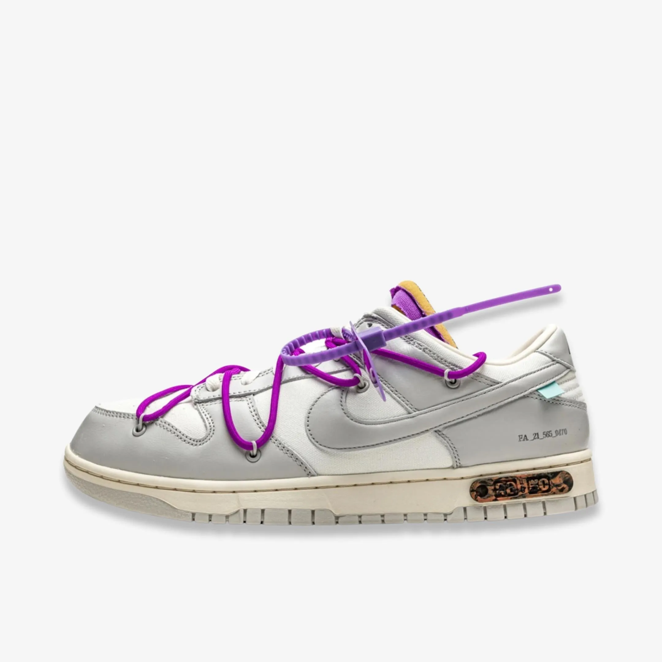 (Men's) Nike Dunk Low x Off-White 'Lot 28 of 50' (2021) DM1602-111 Breathable Outsole Cushioned Support