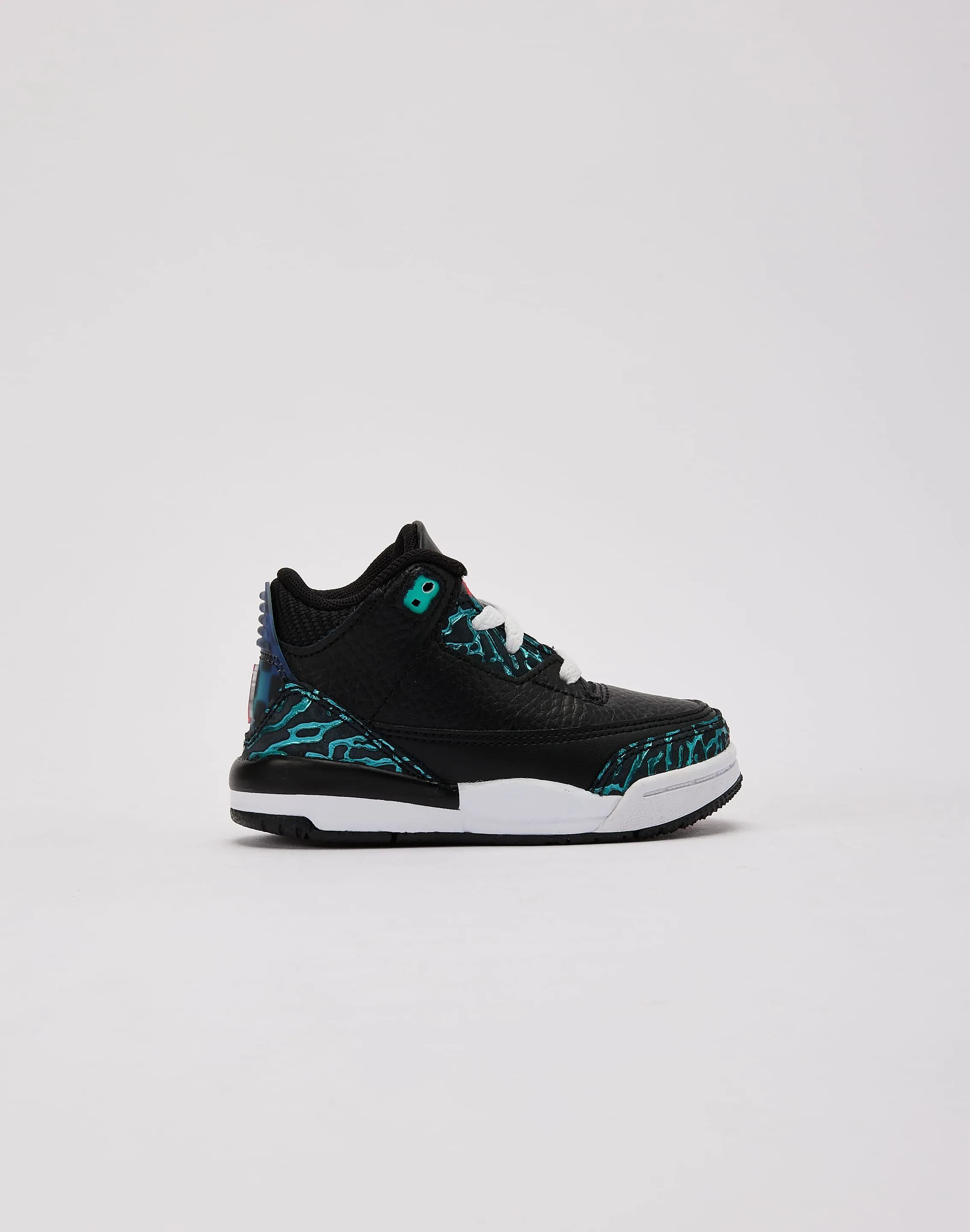 Calm Step Shock Resistant Jordan Air Jordan 3 Retro SE 'Black and Hyper Jade' Toddler