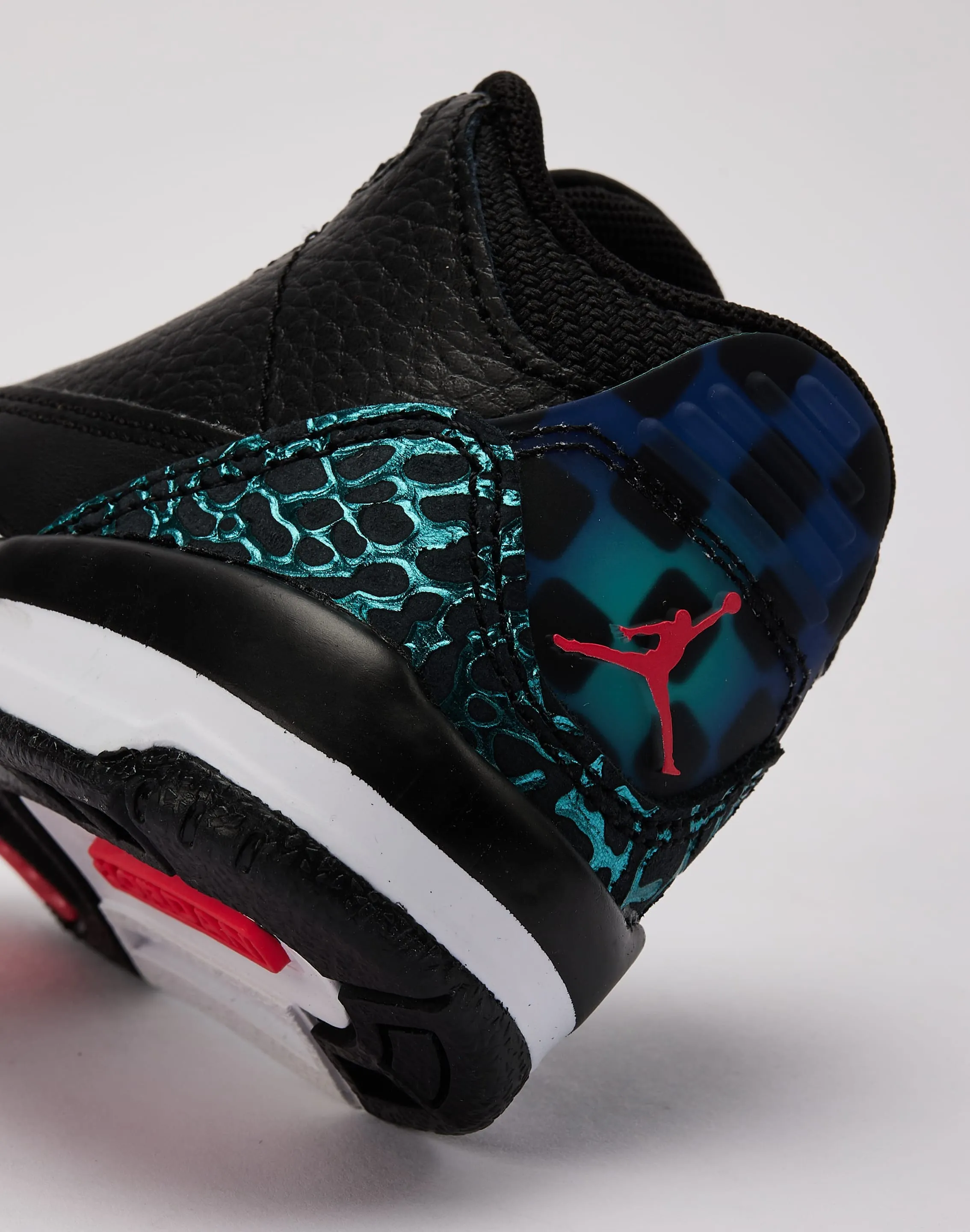 Jordan Air Jordan 3 Retro SE 'Black and Hyper Jade' Toddler Quiet Step