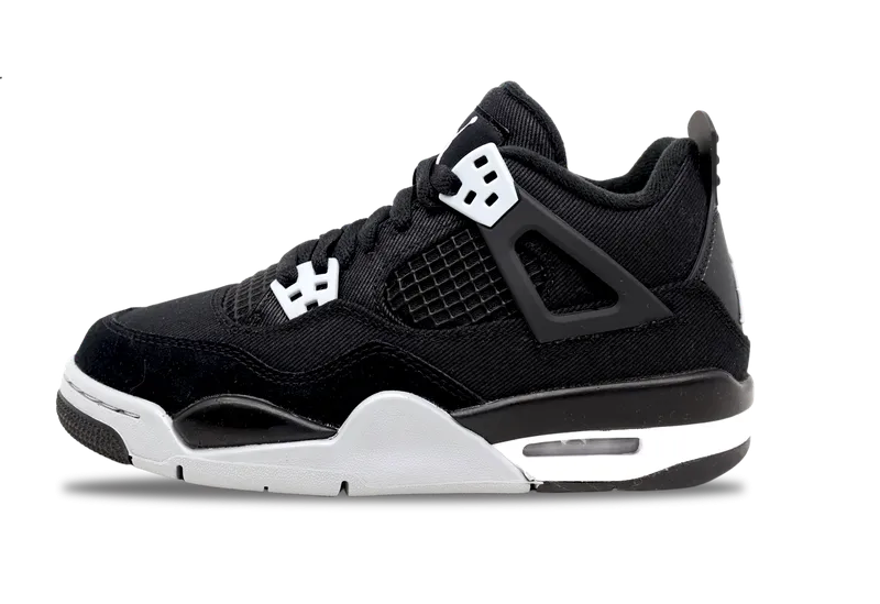 Strong Stitch Nike Jordan 4 Retro SE Black Canvas (GS)  DV0553-006