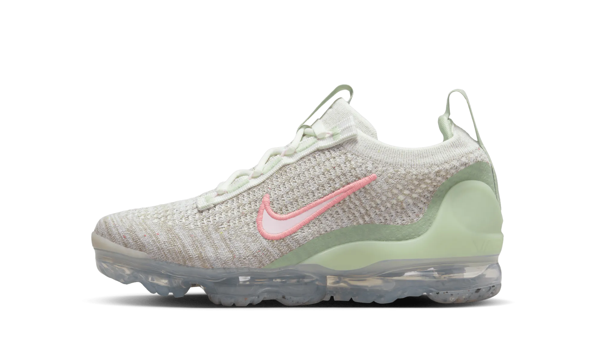 Air VaporMax 2021 Flyknit GS "Sail Honeydew" adjustable shoe fit honeycomb - cushion shoes