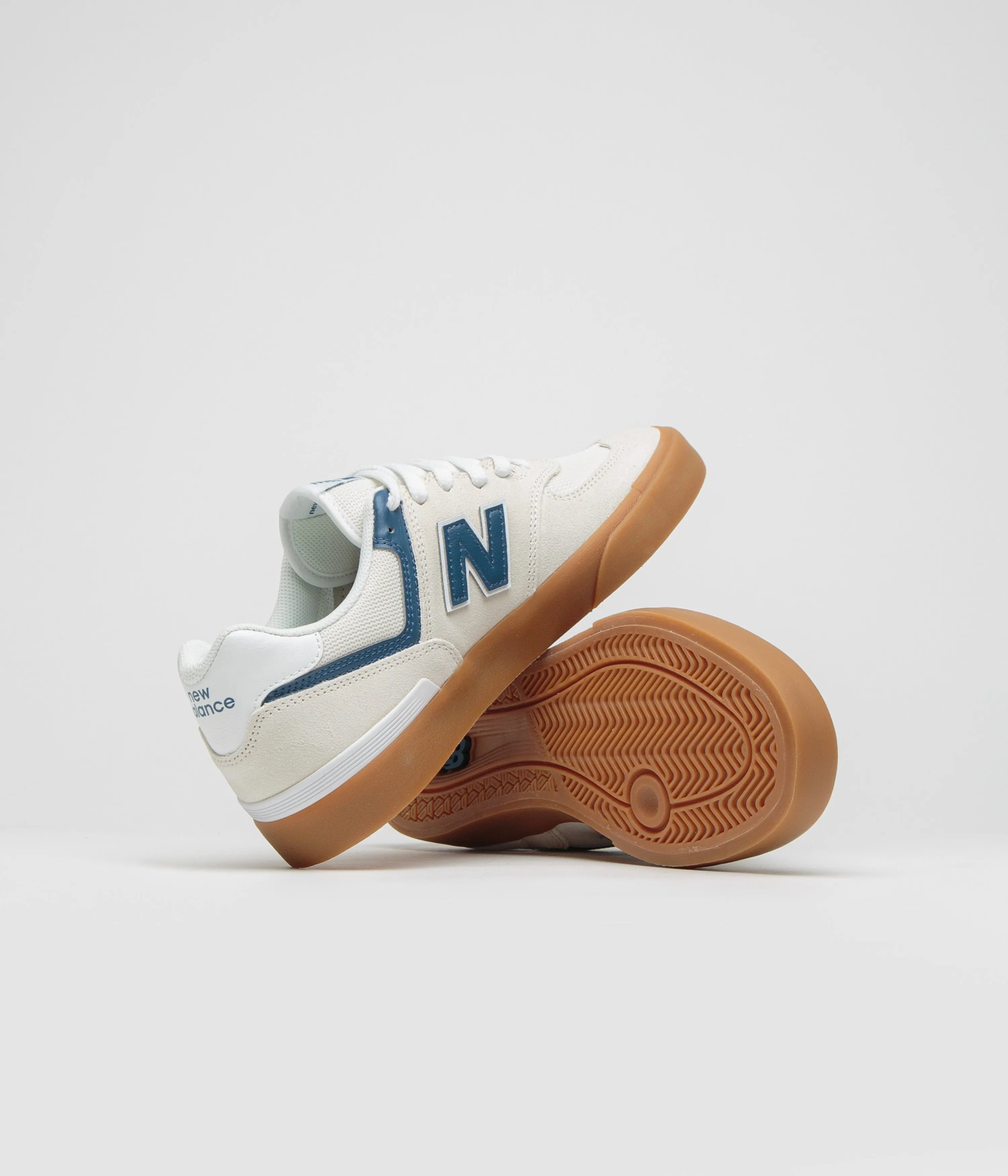 slip-resistant New Balance Numeric 574 Shoes - Sea Salt Energy Walk French Soft