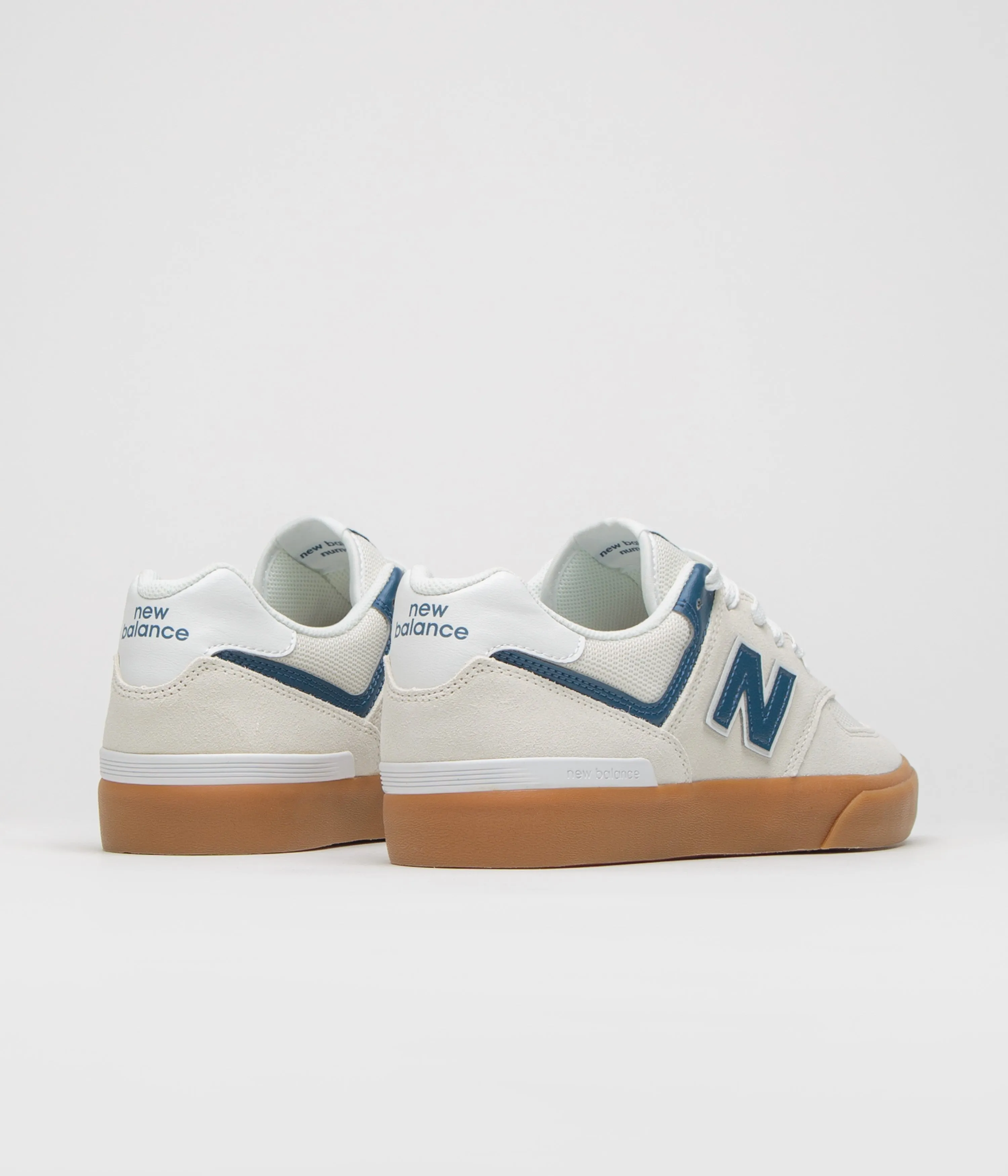 Teen Edge Future Walk slip-resistant New Balance Numeric 574 Shoes - Sea Salt